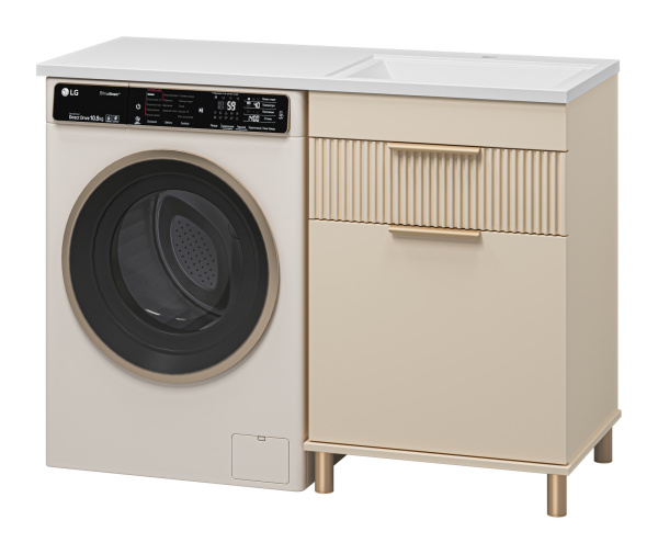 Тумба с раковиной под стиральную машину Brevita Enfida УТ000024650